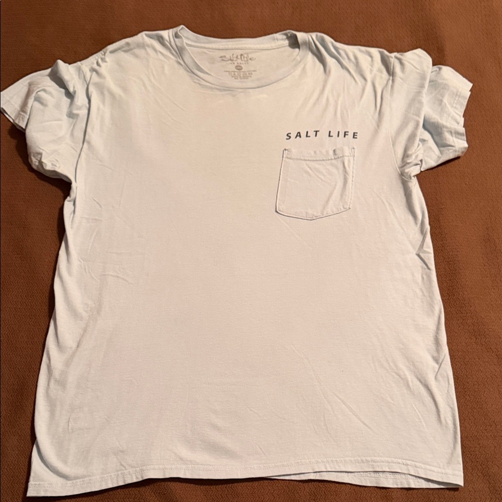 Salt Life Light Blue Pocket Tee